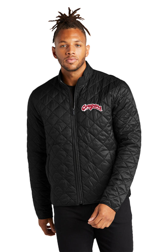 Load image into Gallery viewer, Cougars Quilted Full Zip Bomber Jacket
